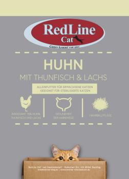 RedLine Cat Adult Sterilisiert Huhn mit Thunfisch & Lachs getreidefrei 300 g